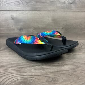 Chaco Chillos Flip Flop Sandals Women's 9 EU 40 DARK TIE DYE JCH108788